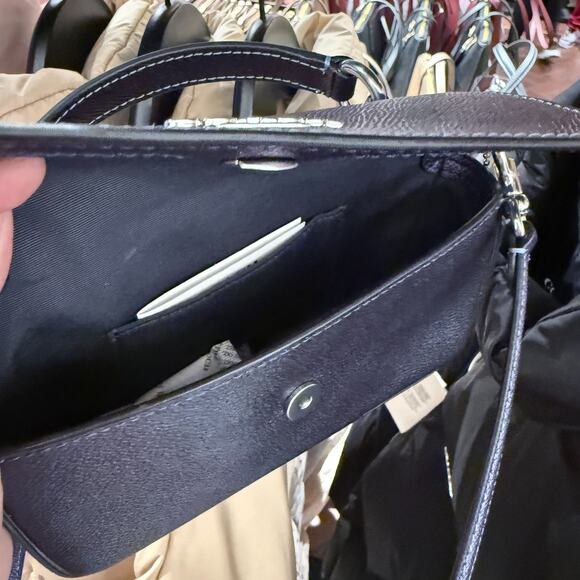 Coach Mini Josie Top Handle Bag In Signature Canvas CCK68 Blue/Navy NWT - Picture 6 of 6